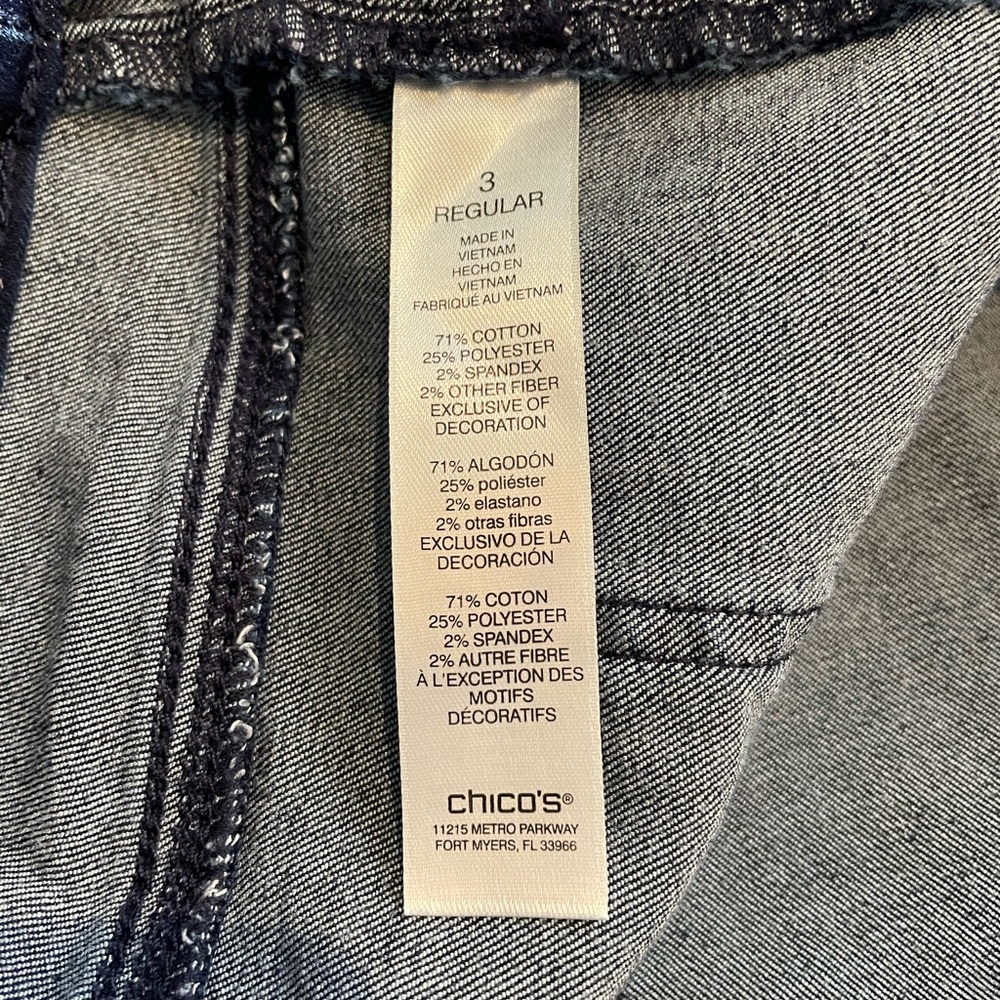Chico’s 💙Nicky Denim Pull-On Jeggings - Picture 6 of 8